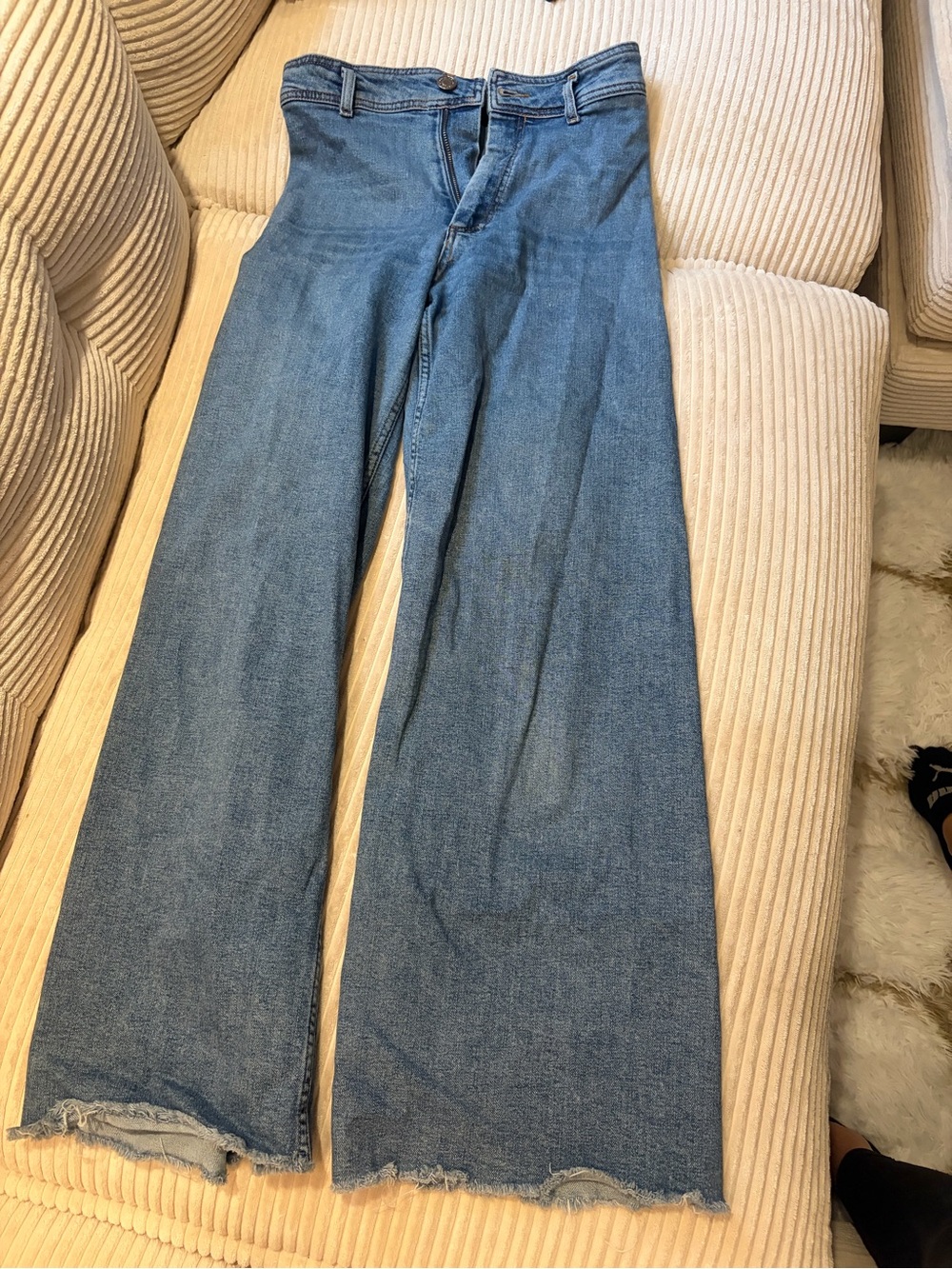 Zara Wide-Leg the marine straight size 6 Denim Jeans